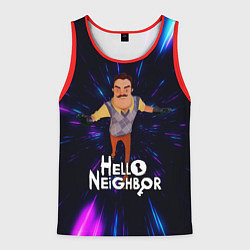 Мужская майка без рукавов Hello Neighbor Привет сосед Бегущий сосед