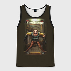Мужская майка без рукавов Привет сосед игра