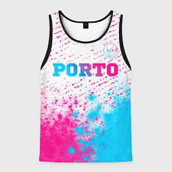 Майка-безрукавка мужская Porto Neon Gradient, цвет: 3D-черный