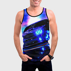 Майка-безрукавка мужская Додж Челленджер, цвет: 3D-черный — фото 2