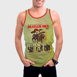Майка-безрукавка мужская Beatles N0 5, цвет: 3D-красный — фото 2