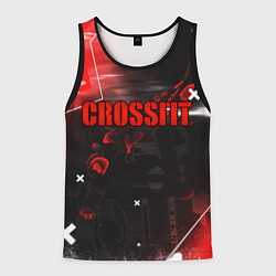 Мужская майка без рукавов КРОССФИТ - ГЛИТЧ DIGITAL