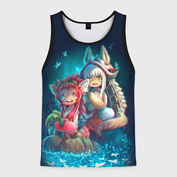 Майка-безрукавка мужская Наначи и Митти из аниме Сделано в бездне, цвет: 3D-черный