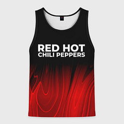 Майка-безрукавка мужская Red Hot Chili Peppers red plasma, цвет: 3D-черный