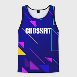 Майка-безрукавка мужская Дефрагментация - Crossfit, цвет: 3D-черный