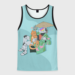 Мужская майка без рукавов Бродяга с друзьями