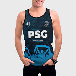 Майка-безрукавка мужская PSG legendary форма фанатов, цвет: 3D-черный — фото 2