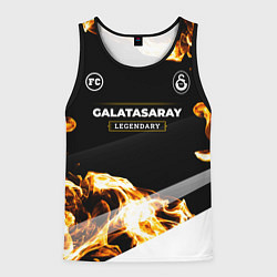 Майка-безрукавка мужская Galatasaray legendary sport fire, цвет: 3D-черный