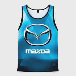 Майка-безрукавка мужская Mazda - sport - абстракция, цвет: 3D-черный