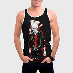 Майка-безрукавка мужская Ичиго Курасаки - Блич, цвет: 3D-белый — фото 2
