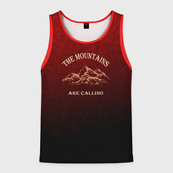 Мужская майка без рукавов Горы зовут, путешествие