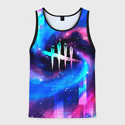 Мужская майка без рукавов Dead by Daylight неоновый космос