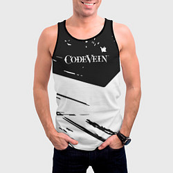 Майка-безрукавка мужская Code vein Logo краска, цвет: 3D-черный — фото 2