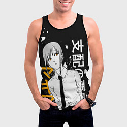 Майка-безрукавка мужская Демон контроля - Человек-бензопила - Макима, цвет: 3D-черный — фото 2