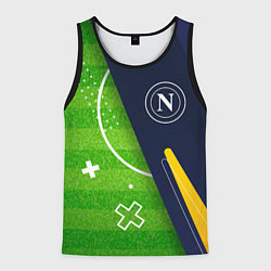 Майка-безрукавка мужская Napoli football field, цвет: 3D-черный
