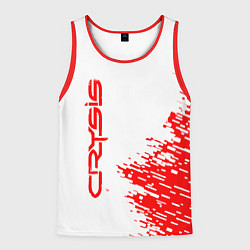 Мужская майка без рукавов Crysis Gaming - красная текстура
