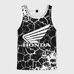 Майка-безрукавка мужская Honda logo арт, цвет: 3D-белый