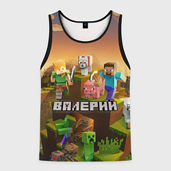 Мужская майка без рукавов Валерий Minecraft