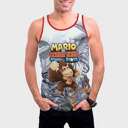 Майка-безрукавка мужская Mario Donkey Kong - Nintendo - Gorilla, цвет: 3D-красный — фото 2