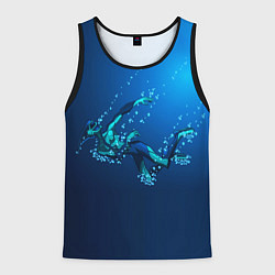 Мужская майка без рукавов Ихтиандр : человек - амфибия рисунок