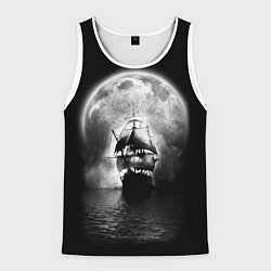 Мужская майка без рукавов Корабль в ночи