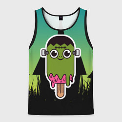 Мужская майка без рукавов Мороженое - зомби