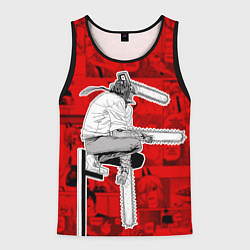 Мужская майка без рукавов Человек- бензопила : Кадры манги