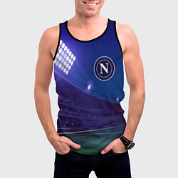 Майка-безрукавка мужская Napoli ночное поле, цвет: 3D-черный — фото 2