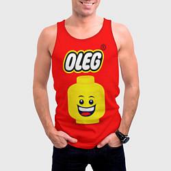 Майка-безрукавка мужская Олег Lego, цвет: 3D-красный — фото 2