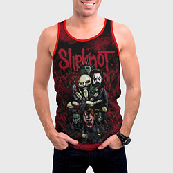 Майка-безрукавка мужская Slipknot art, цвет: 3D-красный — фото 2