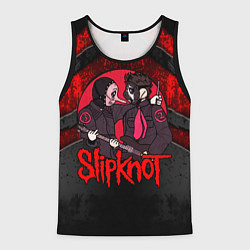 Майка-безрукавка мужская Slipknot black and red, цвет: 3D-черный