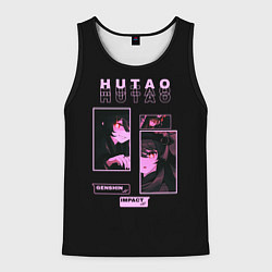 Майка-безрукавка мужская Genshin Impact: Hu tao Ху Тао, цвет: 3D-черный
