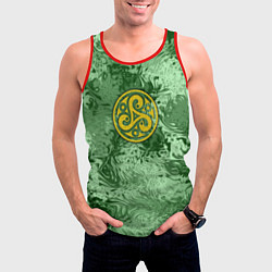 Майка-безрукавка мужская Символ друидов трискелион, цвет: 3D-красный — фото 2