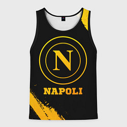 Майка-безрукавка мужская Napoli - gold gradient, цвет: 3D-черный