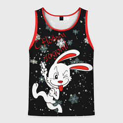 Мужская майка без рукавов Подмигивающий кролик