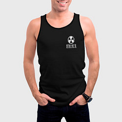Майка-безрукавка мужская STALKER лого, цвет: 3D-черный — фото 2