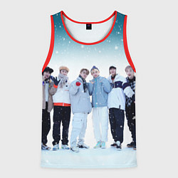 Майка-безрукавка мужская Stray Kids winter, цвет: 3D-красный