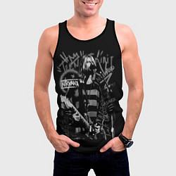 Майка-безрукавка мужская Nirvana teen spirit, цвет: 3D-черный — фото 2
