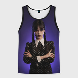 Майка-безрукавка мужская Уэнздей, цвет: 3D-черный