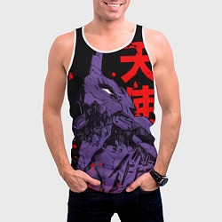 Майка-безрукавка мужская Евангелион - eva berserk, цвет: 3D-белый — фото 2