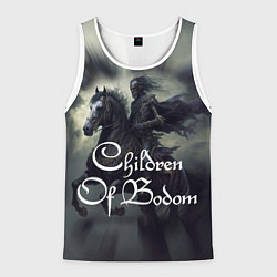 Майка-безрукавка мужская Children of Bodom on horseback, цвет: 3D-белый
