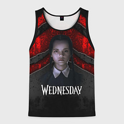 Мужская майка без рукавов Wedneday black and red