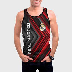 Майка-безрукавка мужская Real Madrid art, цвет: 3D-черный — фото 2