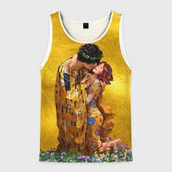 Мужская майка без рукавов Густав Климт Поцелуй