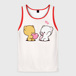 Майка-безрукавка мужская Плюшевое признание в любви, цвет: 3D-красный