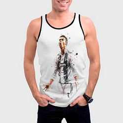 Майка-безрукавка мужская CR 7 Juventus, цвет: 3D-черный — фото 2