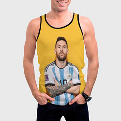 Майка-безрукавка мужская Lionel Messi 10, цвет: 3D-черный — фото 2