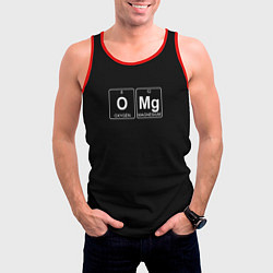 Майка-безрукавка мужская OMG формула, цвет: 3D-красный — фото 2