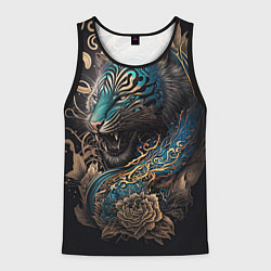 Мужская майка без рукавов Тигр Irezumi