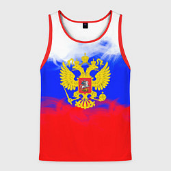 Мужская майка без рукавов Russia флаг герб